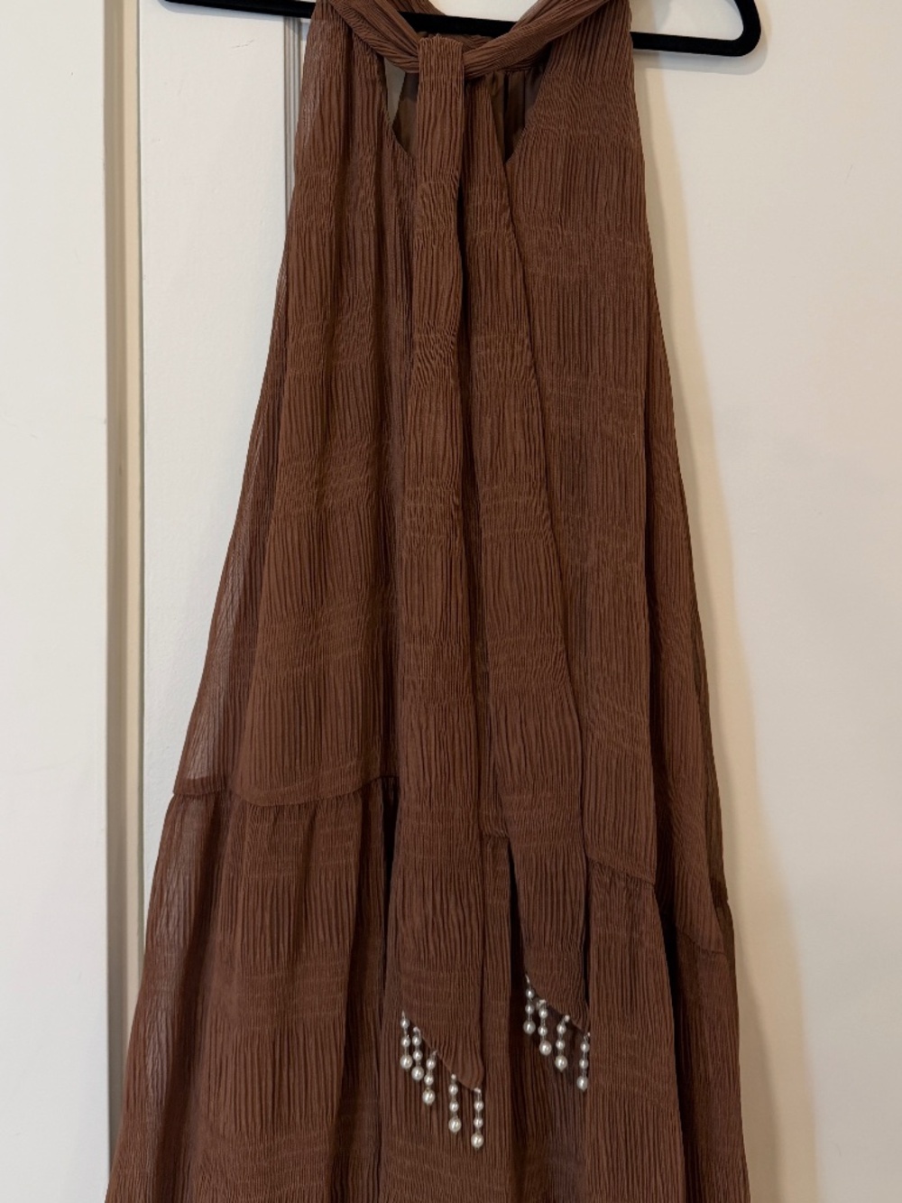 House of Harlow 1960 Brown Halter Midi Dress - Picture 8 of 10